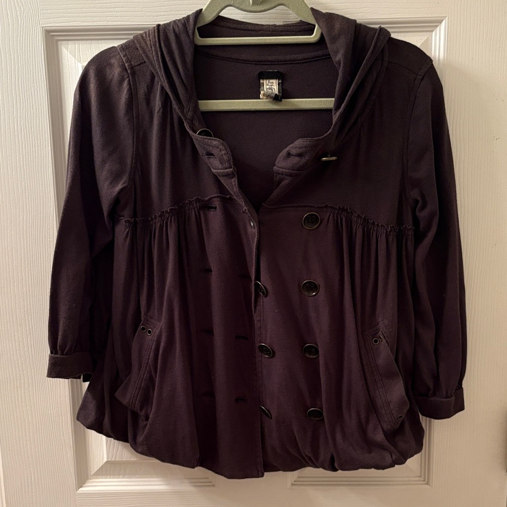 Free People Plum Utility Jacket